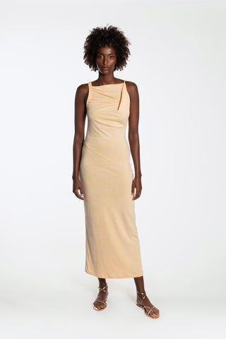 ELARA JERSEY DRESS - DESERT SAND