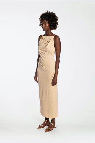 ELARA JERSEY DRESS - DESERT SAND