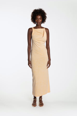 ELARA JERSEY DRESS - DESERT SAND