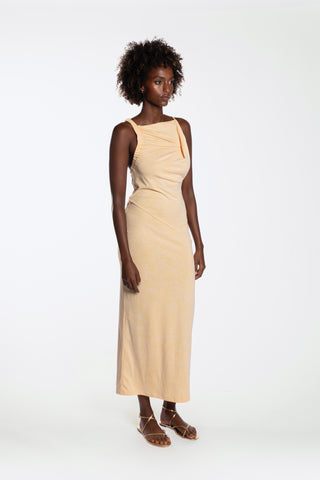 ELARA JERSEY DRESS - DESERT SAND