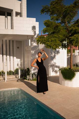 ALINA DRESS - JET BLACK - One Fell Swoop