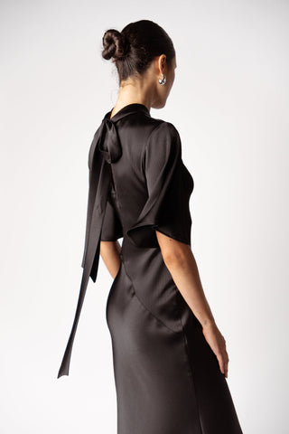 CLARET DRESS - OBSIDIAN - One Fell Swoop