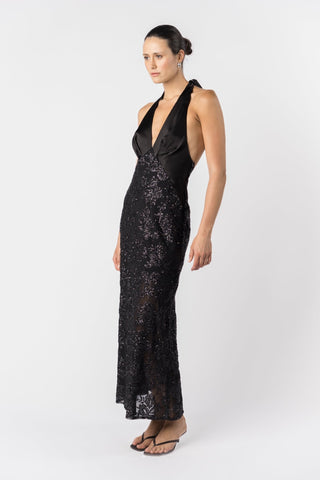 CLOE' DRESS - NOIR ÉCLAT - One Fell Swoop