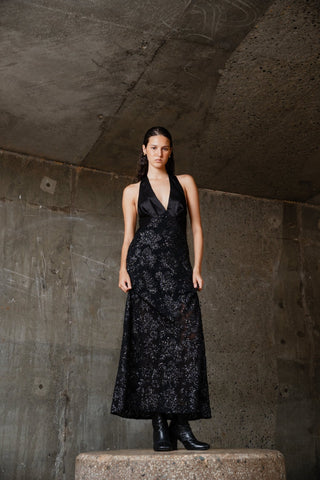 CLOE' DRESS - NOIR ÉCLAT - One Fell Swoop