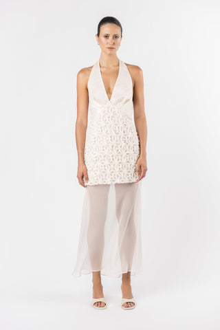 CLOE' DRESS - STAR JASMINE - front -One Fell Swoop