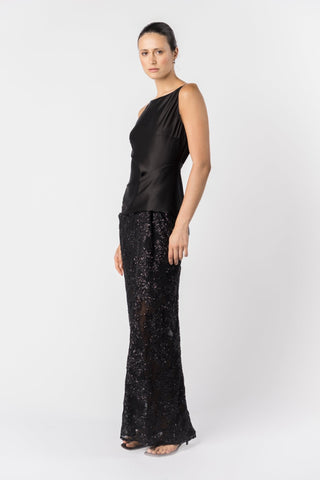 DÉGAGÉ DRESS - NOIR ÉCLAT - One Fell Swoop