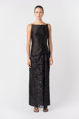 DÉGAGÉ DRESS - NOIR ÉCLAT - One Fell Swoop