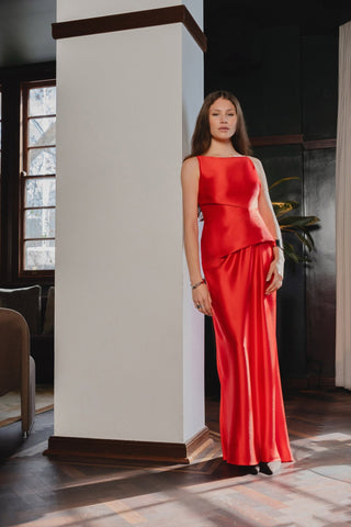 DEGAGE DRESS - TORII SATIN - One Fell Swoop