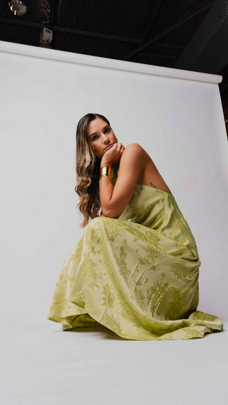 GEMMA DRESS - KIMONO BROCADE - One Fell Swoop