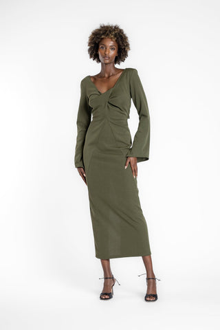 JULIET DRESS - OLIVE - One Fell Swoop