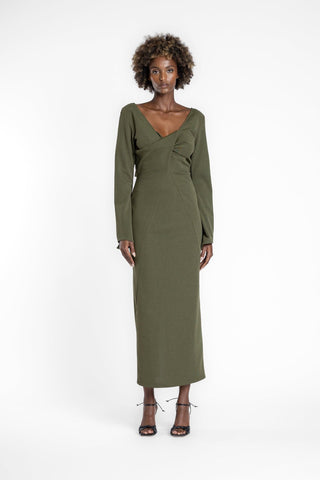 JULIET DRESS - OLIVE - One Fell Swoop
