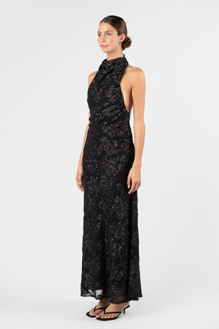 KRISTINA DRESS - NOIR ÉCLAT - One Fell Swoop