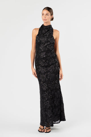 KRISTINA DRESS - NOIR ÉCLAT - One Fell Swoop
