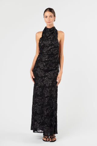 KRISTINA DRESS - NOIR ÉCLAT - One Fell Swoop