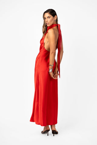 KRISTINA DRESS - TORII SATIN - One Fell Swoop