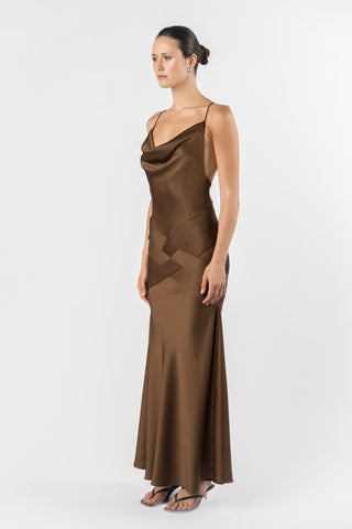 ORI MAXI SLIP - KOBICHA SATIN - One Fell Swoop