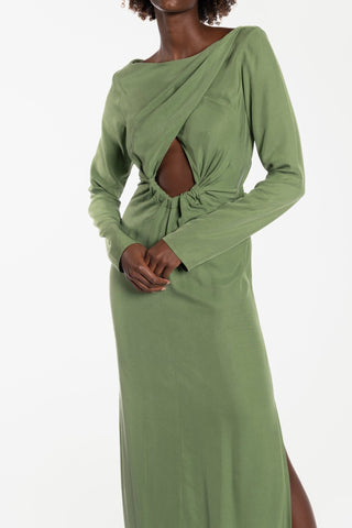 PEGGY GOWN - BAMBOO GREEN - One Fell Swoop
