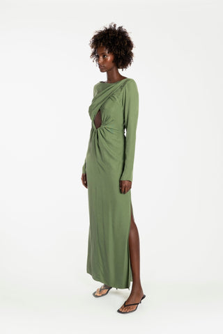 PEGGY GOWN - BAMBOO GREEN - One Fell Swoop