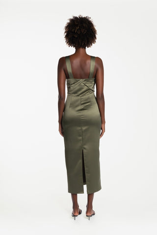 ALABASTRA DRESS - MAPLE SATIN - One Fell Swoop