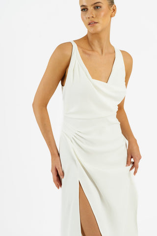 ALINA DRESS - IVORY CREPE - One Fell Swoop