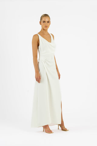 ALINA DRESS - IVORY CREPE - One Fell Swoop