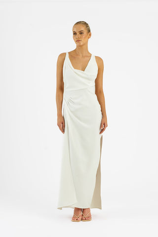 ALINA DRESS - IVORY CREPE - One Fell Swoop