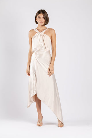 AUDREY DRESS IN MOTHER OF PEARL - One Fell Swoop