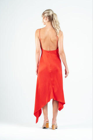 AUDREY DRESS IN ROSSO - One Fell Swoop