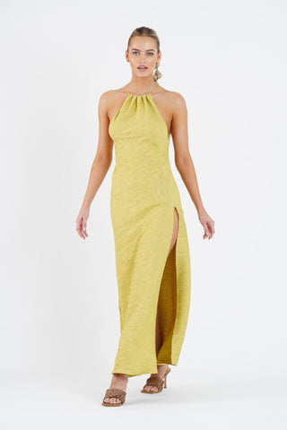 CAPRICORN DRESS IN GOLDEN STRAW - One Fell Swoop