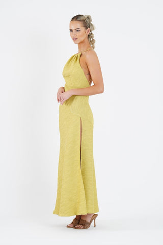 CAPRICORN DRESS IN GOLDEN STRAW - One Fell Swoop
