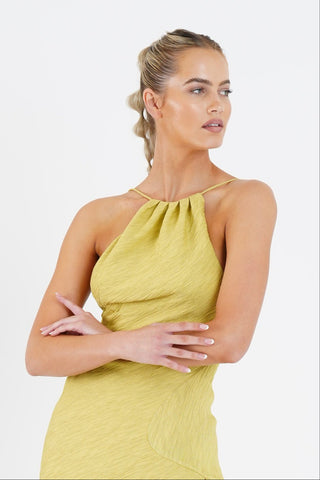 CAPRICORN DRESS IN GOLDEN STRAW - One Fell Swoop