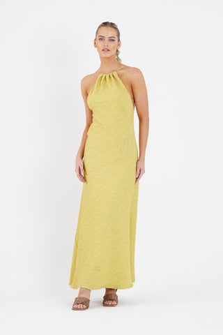 CAPRICORN DRESS IN GOLDEN STRAW - One Fell Swoop