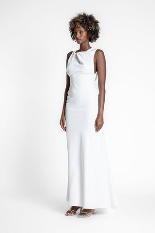 DAKOTA GOWN - IVORY CREPE - One Fell Swoop