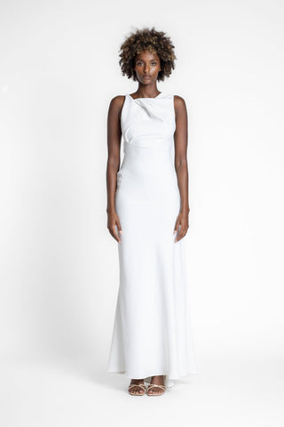 DAKOTA GOWN - IVORY CREPE - One Fell Swoop