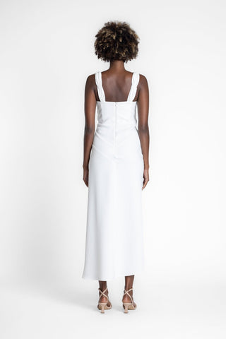 ELLA DRESS - IVORY CREPE - One Fell Swoop