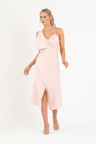 MUSE DRESS IN SLEEK BLUSH - One Fell Swoop