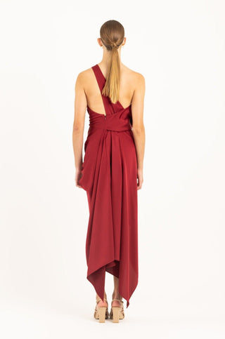 PHILLY DRESS IN BLACK CHERRY - One Fell Swoop