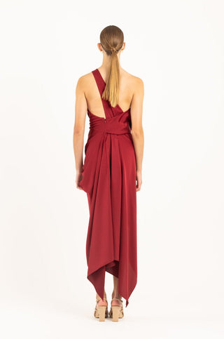 PHILLY DRESS IN BLACK CHERRY - One Fell Swoop