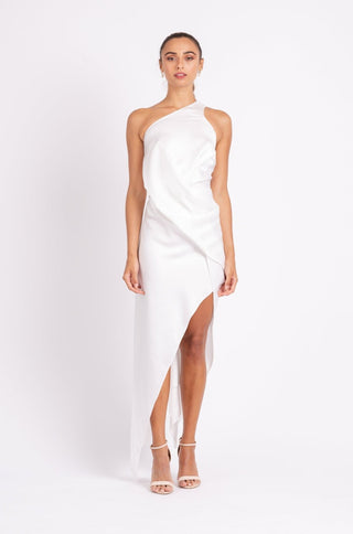 PHILLY DRESS IN WHITE ON WHITE - One Fell Swoop