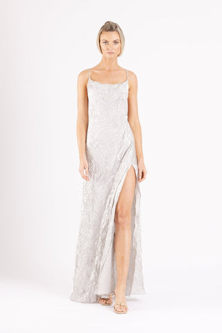 SIREN MAXI IN SILVER VARAKH - One Fell Swoop