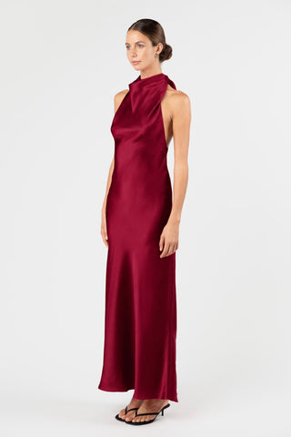 KRISTINA DRESS IN VENETIAN RED - MADE TO ORDER