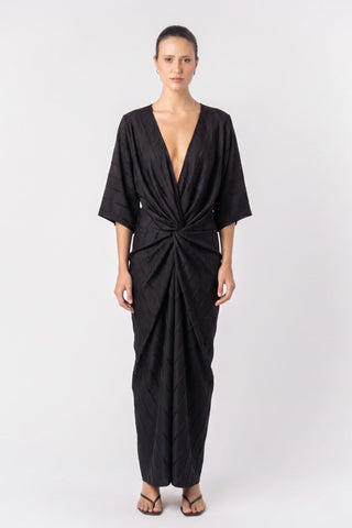 ALEX KIMONO IN RAVEN BLACK - One Fell Swoop