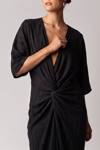 ALEX KIMONO IN RAVEN BLACK - One Fell Swoop