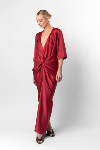 ALEX KIMONO IN VENETIAN RED - One Fell Swoop