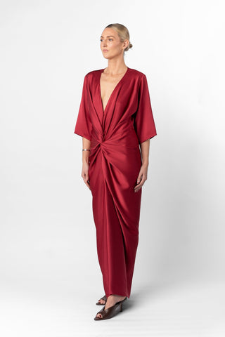 ALEX KIMONO IN VENETIAN RED - One Fell Swoop