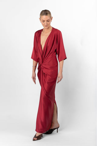 ALEX KIMONO IN VENETIAN RED - One Fell Swoop