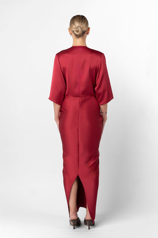 ALEX KIMONO IN VENETIAN RED - One Fell Swoop