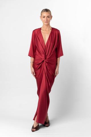 ALEX KIMONO IN VENETIAN RED - One Fell Swoop