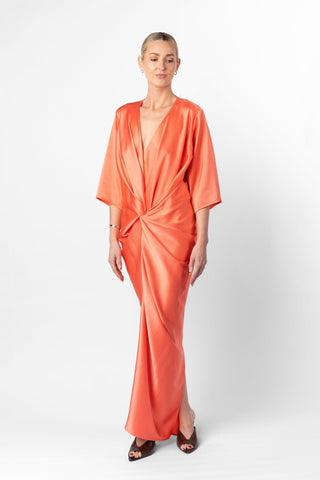ALEX KIMONO MAXI IN CLAY - One Fell Swoop