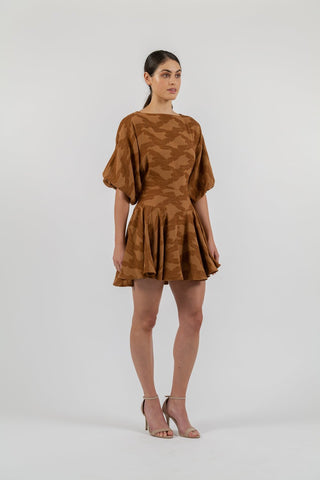 ALICIA MINI IN UMBER JACQUARD - One Fell Swoop